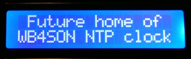 Test of Display Running on Raspberry Pi LCD Plate