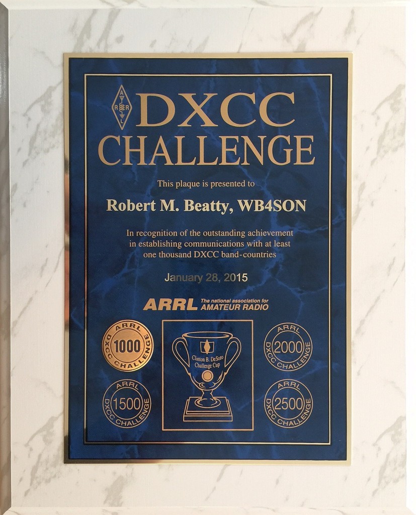 DXCC Challenge Jan 28 2015