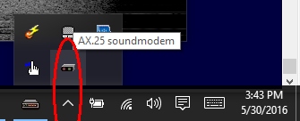 SoundModem in Toolbar